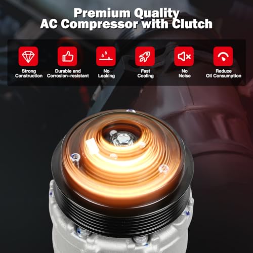Image of Air Conditioning Compressor Compatible for Mercedes-Benz C230 C240 C250