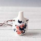 Material: cerámica. Instruments - Colgante de juguete de regalo para bebé, 6 agujeros, Ocarina, tono AC, instrumento msico (frutas del verano)