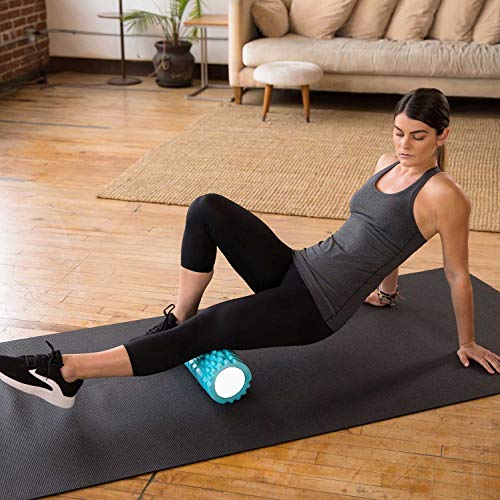 Image of Bodylastics 45cms Foam Roller for Deep Tissue Massage, Relief from Sore Muscles Pain, Pre & Post Exercise Fitness Workout Sessions