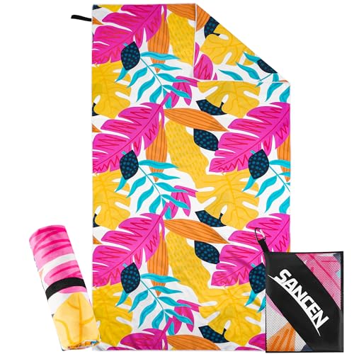 Telo Mare xxl 90×180 cm, Asciugamano Grande In Microfibra Ad Asciugatura Rapida, Telo Bagno Senza Sabbia, Coperta Da Spiaggia Donna