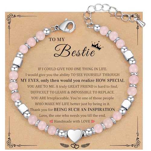 Image of Best Friend Bracelet Gifts for Women Sister Bestie, Christmas Gift for Teens Mom Daughter Granddaughter Birthday Gift for Her Stocking Stuffers