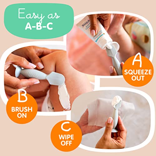 Image of Bumco Travel Baby Diaper Cream Spatula with Protective Travel Case (Gray)