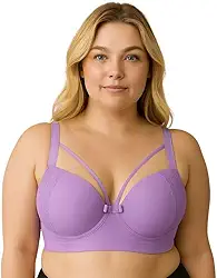 Sutiã Plus Size Bojão Tiras Terra e Mar Soutien Reforçado Strappy