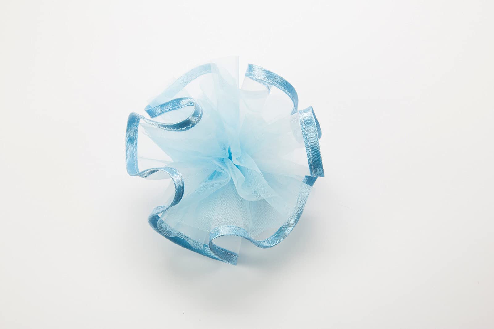 Nonsoloconfetti 100 Veli Di Tulle Organza Tondo - Blu Per Bomboniere Fai Da Te