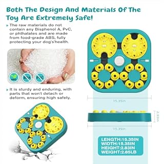 KADTC 5-Level Dog Puzzle Toy, 6 Ways to Play, Extra-Large Treat Puzzle for Smart Dogs, Beginner to Expert Mental Stimulation, U.S. Brand