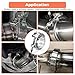WYSIWYKA 3.5 inch Quick Release V Band Clamp with Male Female Flanges, 304 Stainless Steel Exhaust V band Clamp for Automotive exhaust system, turbocharger, downpipe and mufflers