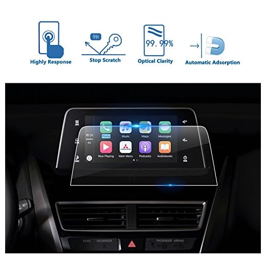 LFOTPP Mitsubishi Eclipse Cross 7 pulgadas Navegación Protector de pantalla - 9H Cristal Vidrio Templado GPS Navi película protegida Glass