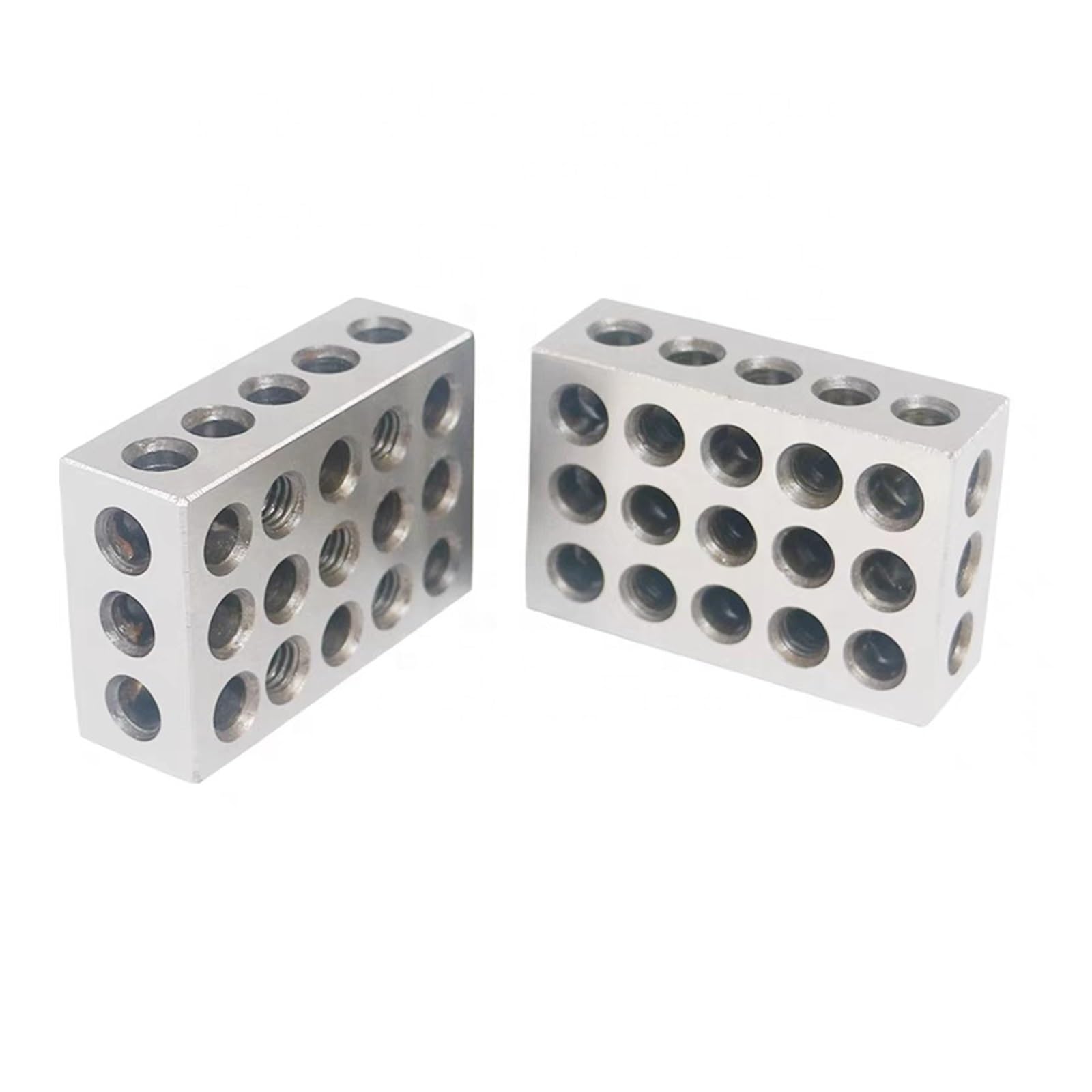 Bloki ze stali hartowanej 0,005" precyzyjnie dopasowane narzędzie frezarskie dla maszynisty 23 otwory, Precyzyjny pomiar(1-2-3 inch)