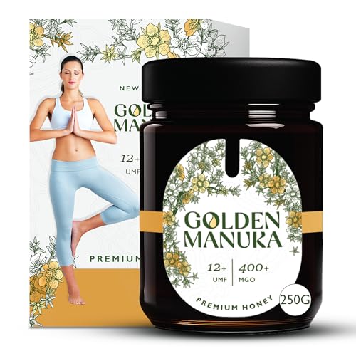 Golden Manuka Premium Honig 12+ UMF 400+ MGO 250g Reiner Neuseeländischer Manuka-Honig