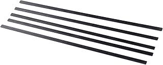 Fancyes 5 Pieces Portable Carbon Fiber Strips, Low Density Carbon Fiber Rods for RC, 0.5x3x400mm