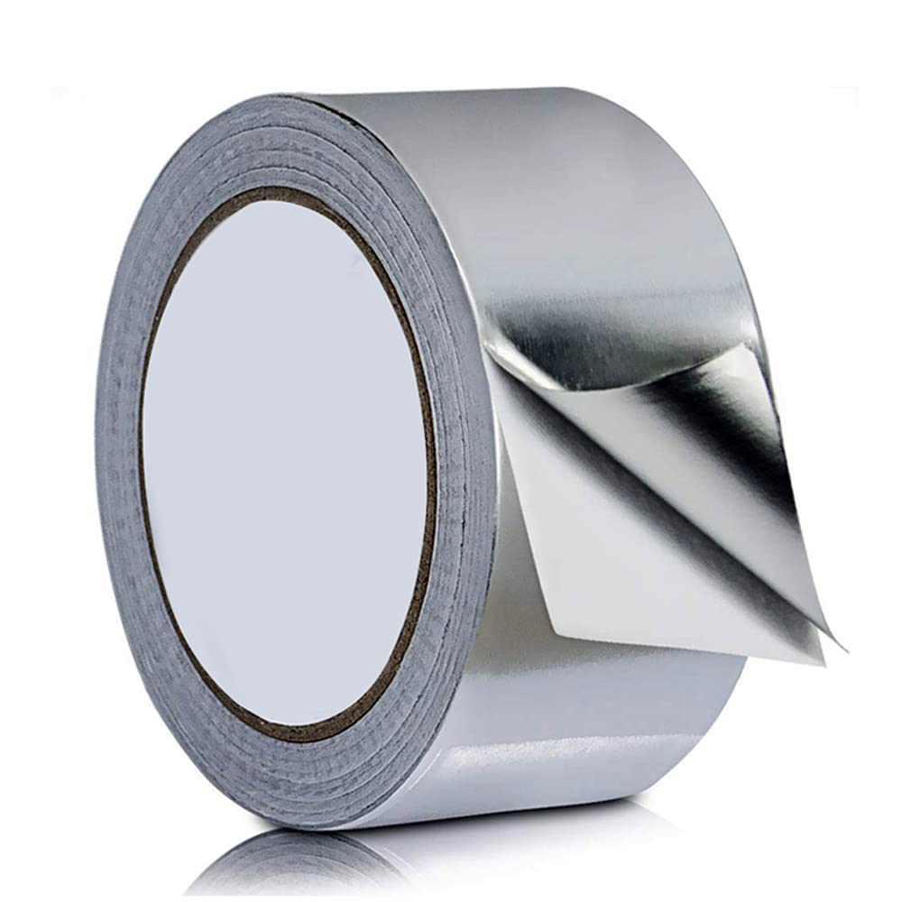 Luxury High Temperature Resistant Smoke Exhaust Pipe Sealing Repairs Tape/Kitchen Leak Proof Sunscreen Heat Insulation Aluminum Foil Tape (5cm×10m)
