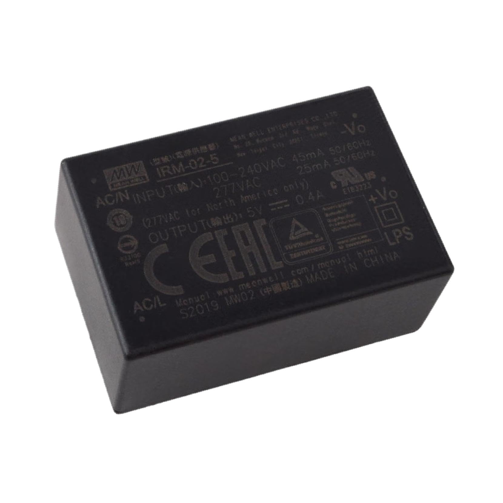 Industrial Open Frame 2W 5V 400mA IRM-02-5 AC-DC SMPS IRM-02 Series Switching Power Supply