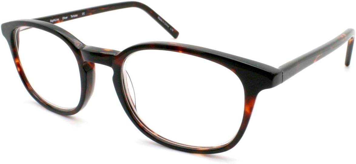 Sightline Oliver Progressive Multifocus Reading Glasses Premium Quality Acetate Frame AR Coated Lenses Medium Fit