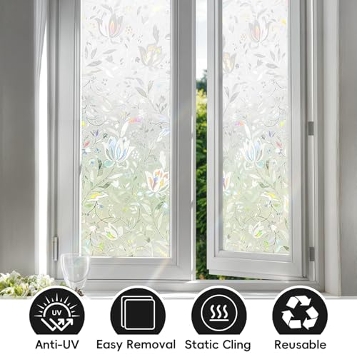 Quaslen Tulip Privacy Film 3D Window Film 60 x 200 cm - Image 5