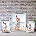 LaVie Home 4x6 Picture Frames (6 Pack, Silver) Simple Designed Photo Frame with High Definition Glass for Wall Mount & Table Top Display, Set of 6 Classic Collection