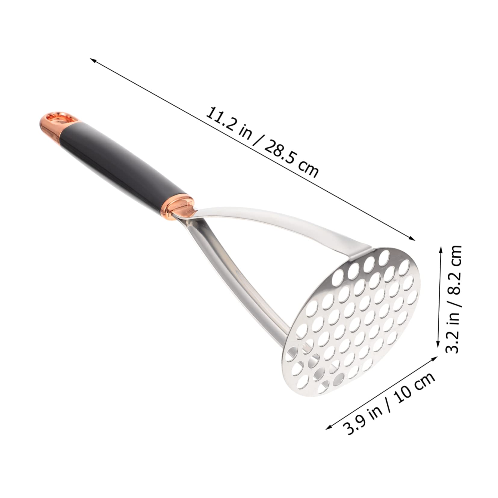 SOLUSTRE 1Pc Potato Masher Manual Kitchen Utensil for Easy Vegetable Smasher Lightweight and Easy to Clean for Mashed Potatoes Avocado and More
