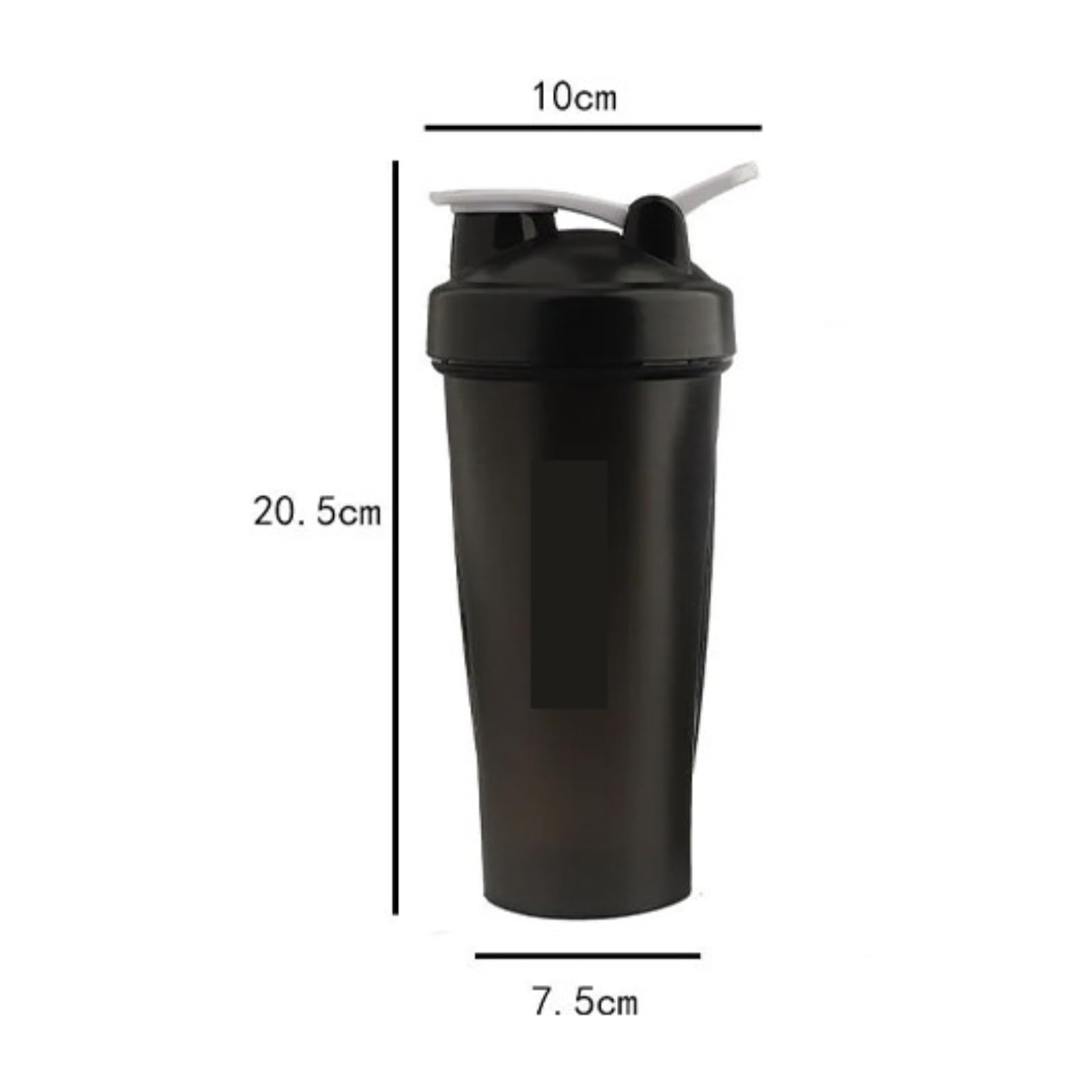 Trinkflasche Wasserflasche Shake Cup Proteinpulver Milchshake Sportwasserflasche Fitness Plastikwasserbecher Trinkflasche Fitness(Blue)