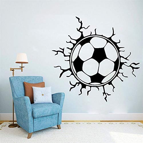 VVWV Creative Football Soccer Ball Wall Sticker Sports Boys Bedroom Decoration Football Design Stickers Removable Vinyl Home Decor L x H 56 cm x 58 cm