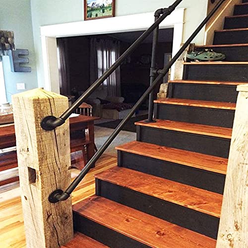 Main courante rustique en métal robuste pour rampe d'escalier - 7
