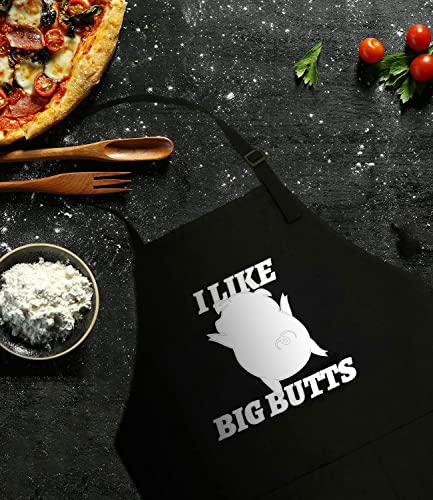 Kitchepool Funny Apron For Men, Chef Aprons For Women With 3 Pockets, Adjustable Bid Kitchen Aprons For Chef, Cooking Apron For Bbq, Baking - Little Pig #TOP5