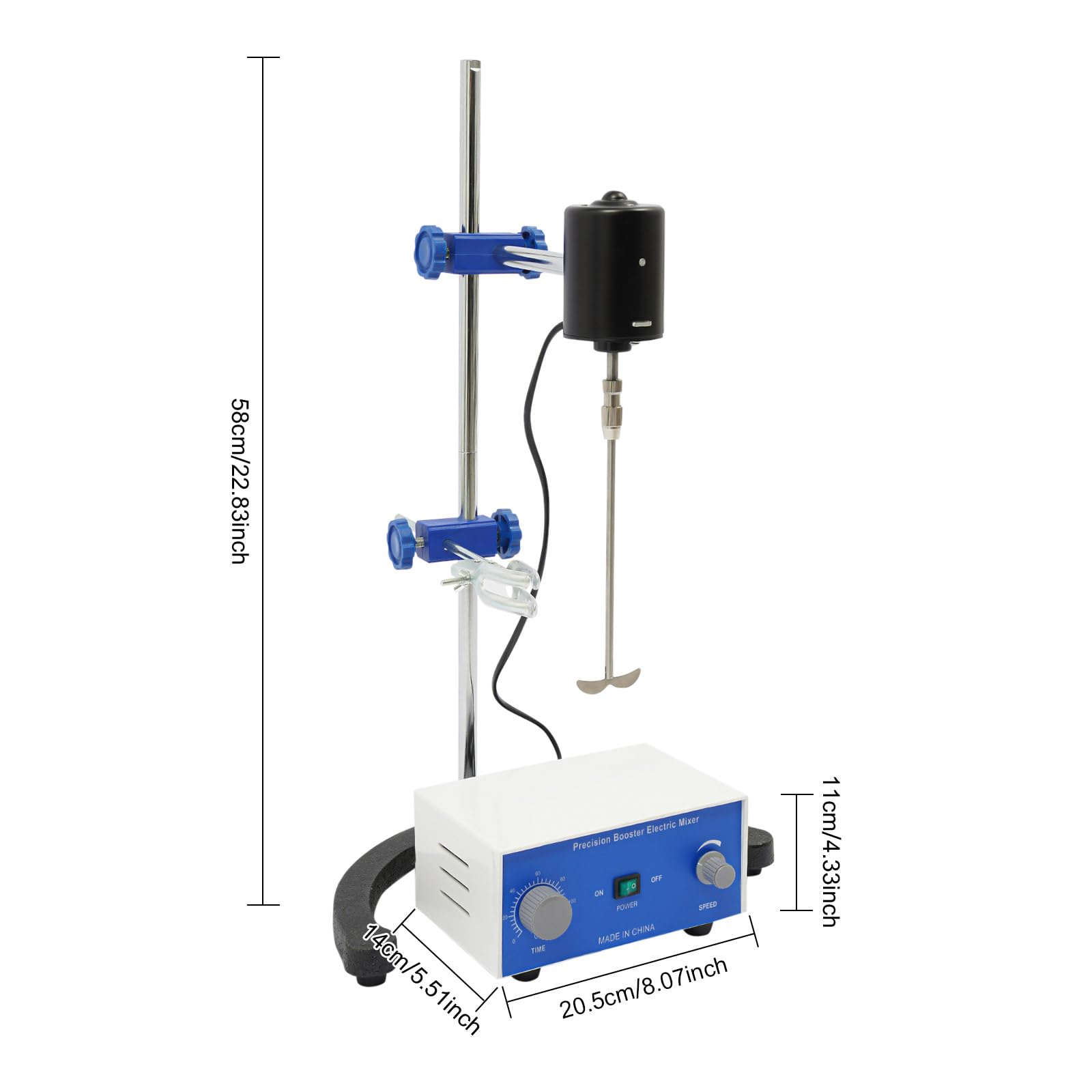 Miscelatore da laboratorio, 220 V, 0-2800 giri/min, miscelatore elettrico con funzione timer, miscelatore di precisione per università e università, protezione ambientale, cura sanitaria