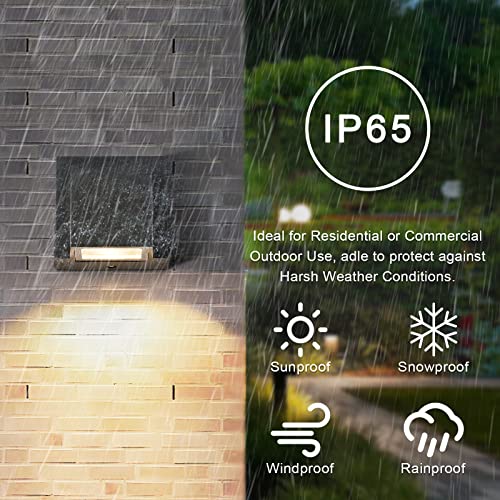 Applique da Parete LED Esterno Interno-2 Pezzi, IP65 Lampada da Parete Moderno, 5W Luce Calda 3000K Nero Applique da Esterno per Giardino Portico Garage Patio Camera da letto Soggiorno - Illuminazione - Immagine 3
