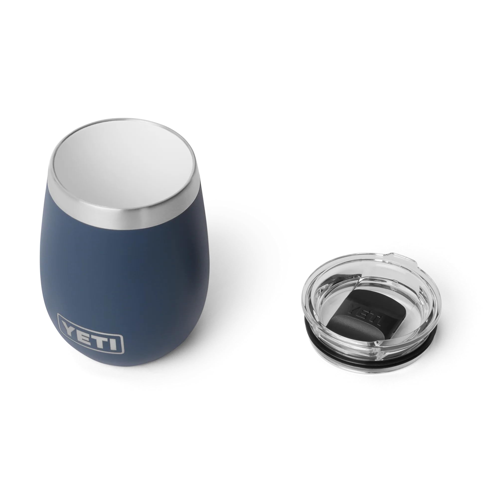 YETI Rambler Verre à vin avec revêtement en céramique DuraSip, bleu marine, 295 ml
