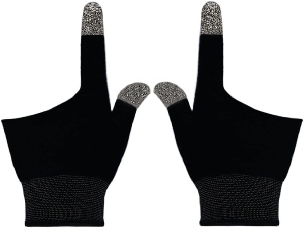 Touchscreen Gloves for Sweaty Hands, Ultra-Thin Anti-Sweat Breathable Seamless Gaming Gloves for Tablet iPad/Mobile Phone PUBG Game