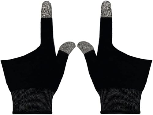 Guantes de pantalla táctil para manos sudorosas, ultrafinos, antisudor, transpirables, sin costuras, guantes de juegos para tableta, iPad, teléfono