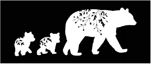 Miniatura 1 de Calcomanía de vinilo Mama Bear Cubs Branches  Blanco  Fabricado en Estados Unidos por Foxtail Decals  para ventanas de automóvil, tabletas,