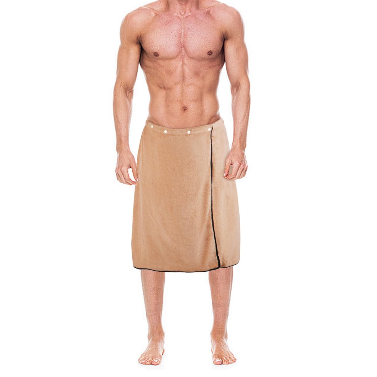 kilofly 1 szt. męski regulowany ręcznik kąpielowy z zamknięciem na zatrzask 70 x 130 cm