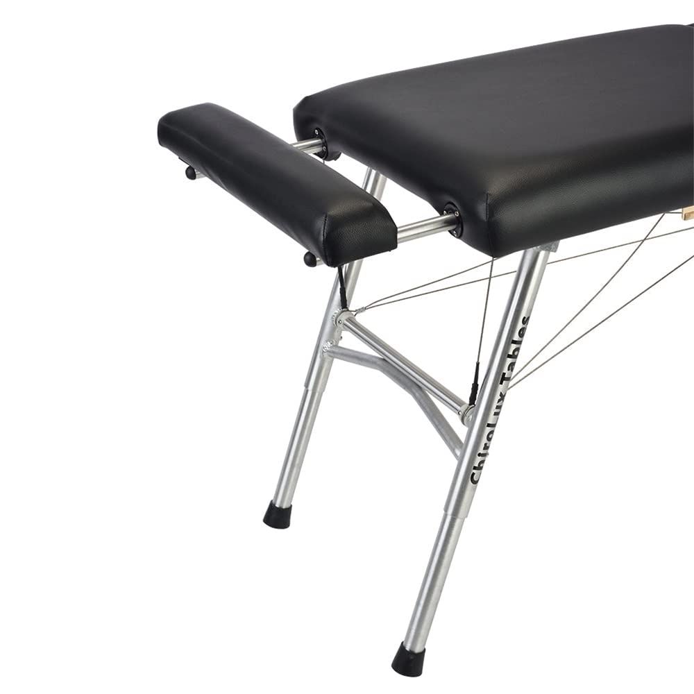ChiroLux Leg Extension | Compatible with Chiropractic Classic and Plus Tables, Lengthens 8 Inches for Tall Patients, Synthetic Upholstery on Comfortable Density Foam, Foldable for Maximum Portability