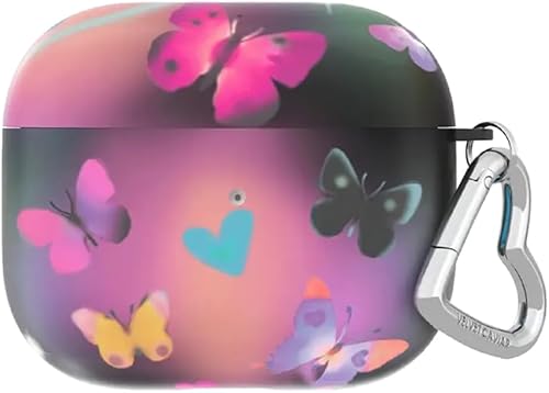 Miniatura 19 de Velvet Caviar Funda compatible con AirPods de tercera generación con llavero – Lindas fundas protectoras duras para AirPod 3 para mujer – Rosa