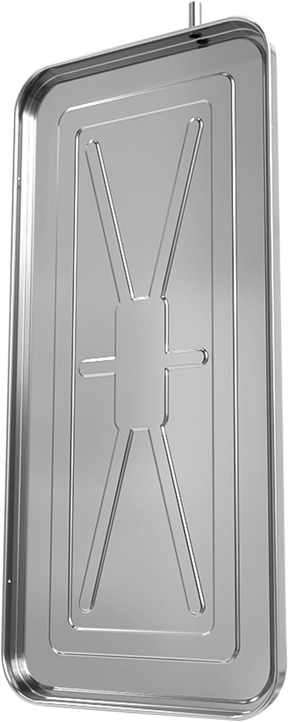 Stainless Steel Condensate Drain Pan for Air Conditioners - 82x39cm Drip Pan with 1m Hose & Iron Wire, Ideal for Window & Split AC Units, Durable AC Accessories