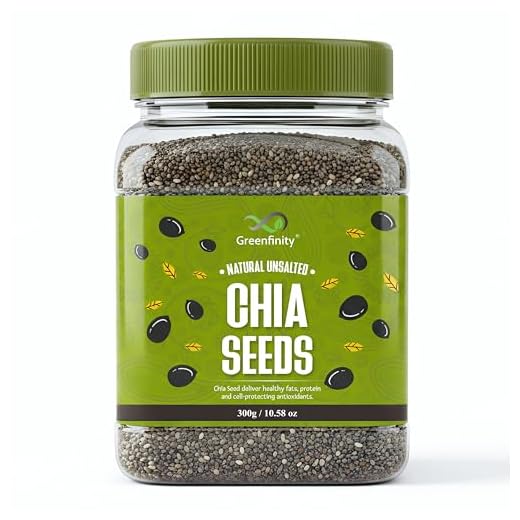 GreenFinity: Premium Chia Seeds 300g - Raw Chia Seeds With Omega 3 & Fibre for Weight Loss management [Jar Pack of 1].