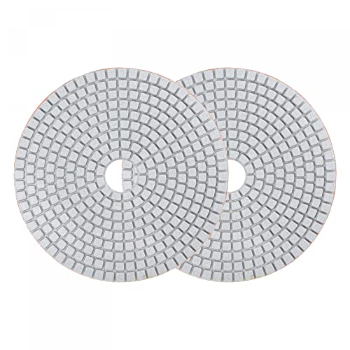 Image of uxcell Diamond Polishing Pad 5-Inch 300 Grits Wet /Dry Grinding for Stone Concrete Marble Countertop Floor 2pcs