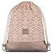 JOHNNY URBAN Borsa a Sacco Donna Uomo Rosa - Noah - Saccha Sportiva di Cotone Zaino - Sacca in Tela con Chiusura a Cordoncino