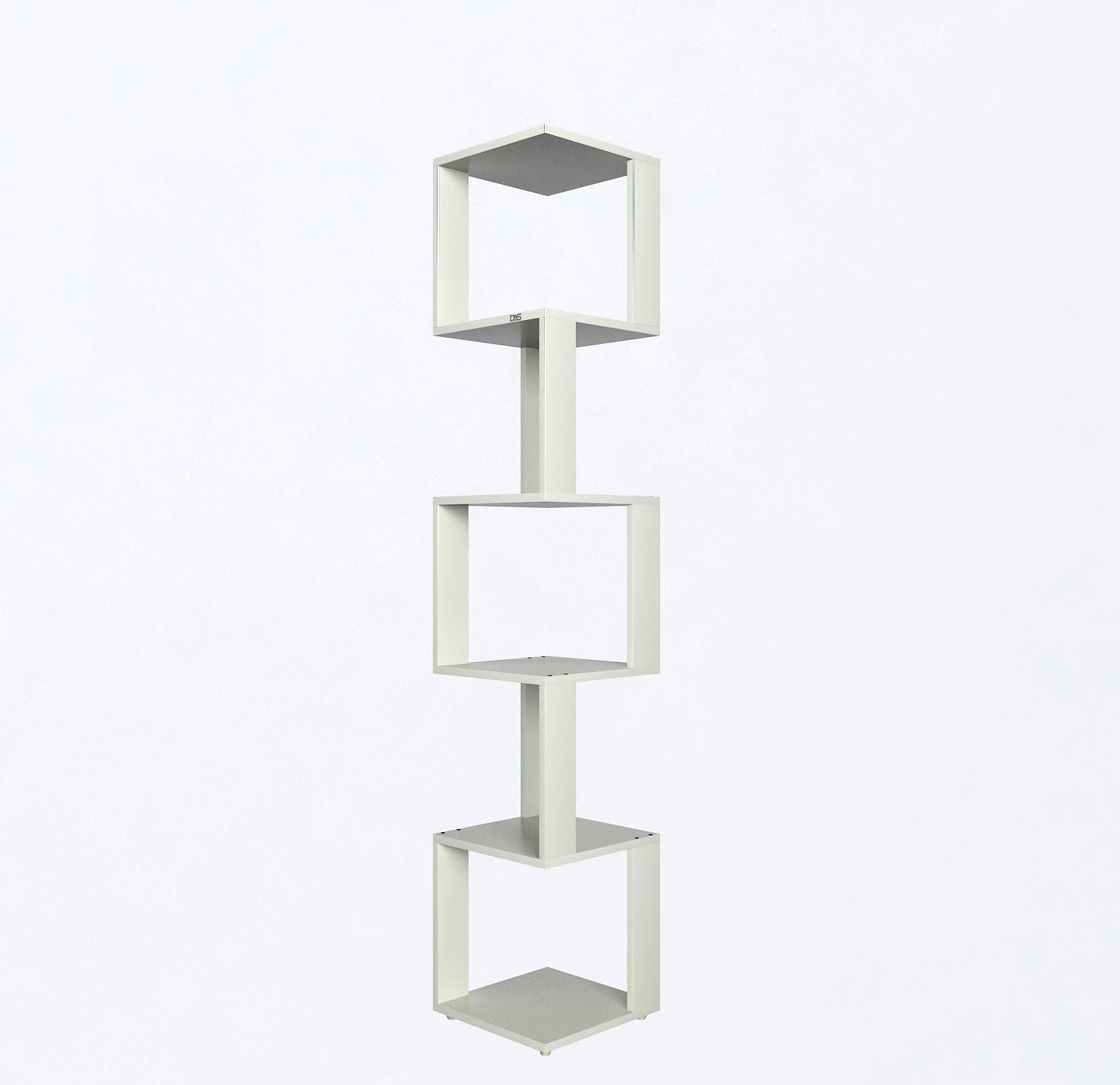 DAS 6 Tier Corner Shelf - Frosty White -6