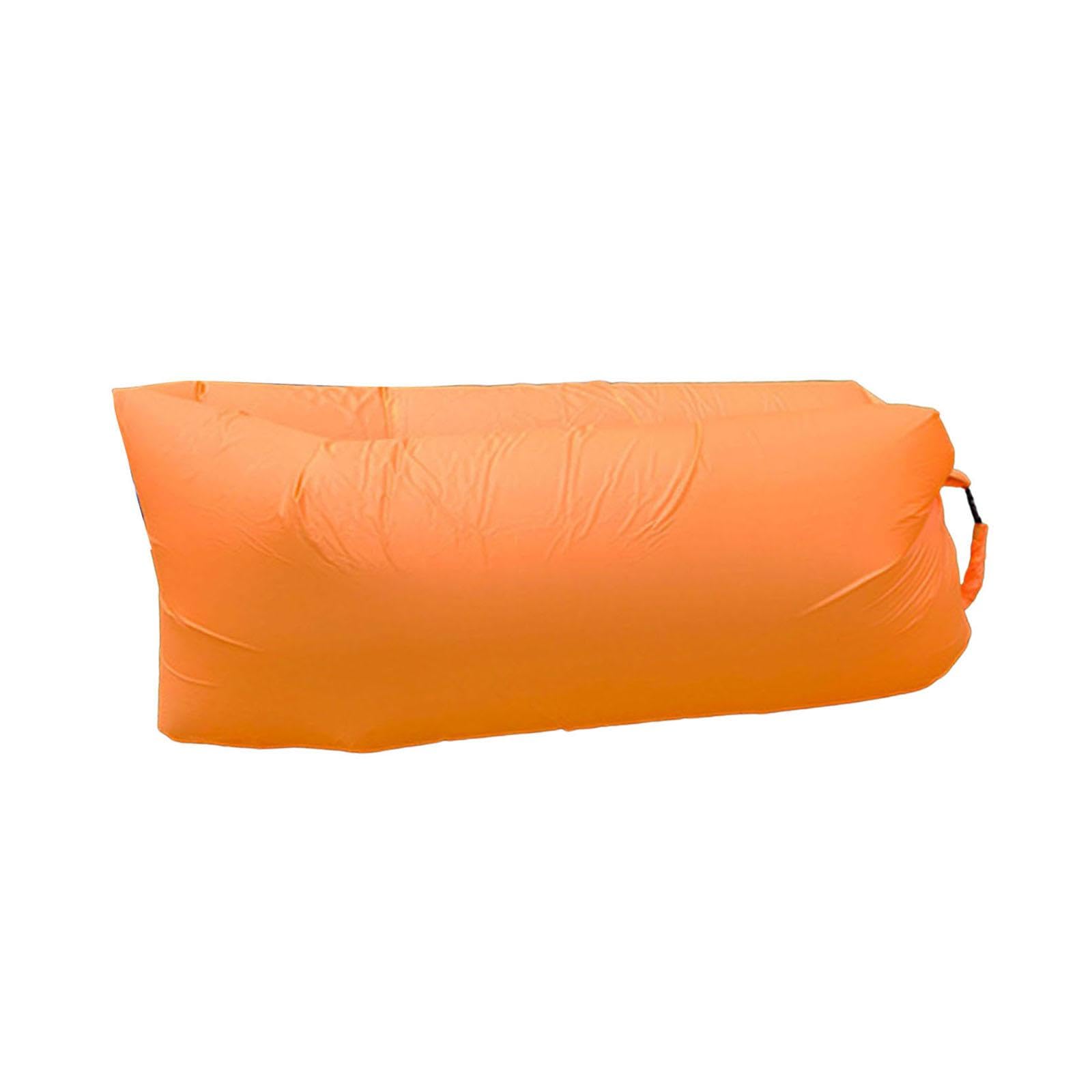 Inflatable Air Lounger Sofa Portable Beach Chair for Traveling Garden Summer Orange Home & Garden | Furniture | Beds & Mattresses | Inflatable Mattresses Airbeds-image-43