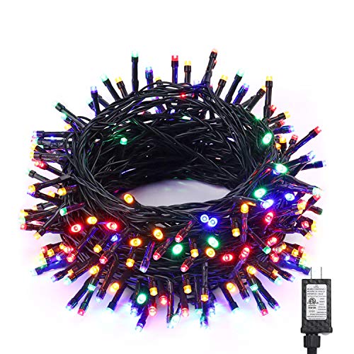 Brizled Colored Outdoor Christmas Lights, 78.74ft 240 LED Xmas Tree Lights