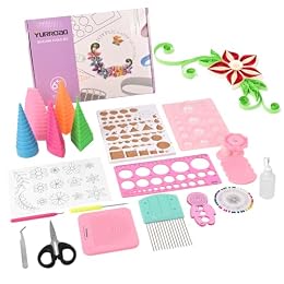 YURROAD 19-Piece Beginner Paper Quilling Tool Kit for 2D and 3D Paper Art