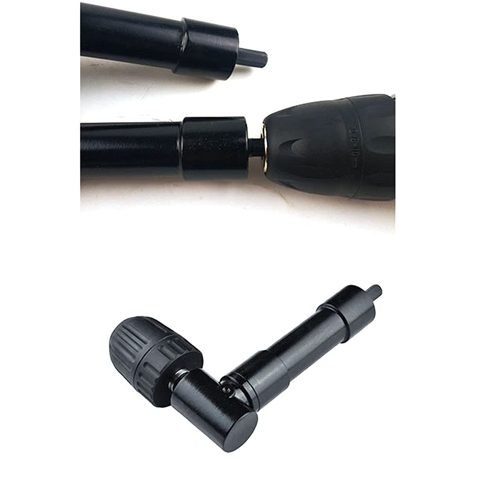 Foret à angle droit, 0,8–10 mm, extension courbée à 90 degrés, adaptateur convertisseur de perceuse sans clé pour espace de travail étroit