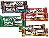 Rocky Road Chocolate Candy Bar Variety EIGHT Pack - Original, Smores, Mint and Sea Salt (2 bars of each flavor)