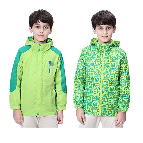 Boys Rain Jacket Waterproof Hooded Jacket Lightweight Rain Coats For Kids Outdoor Windbreakers Coat3