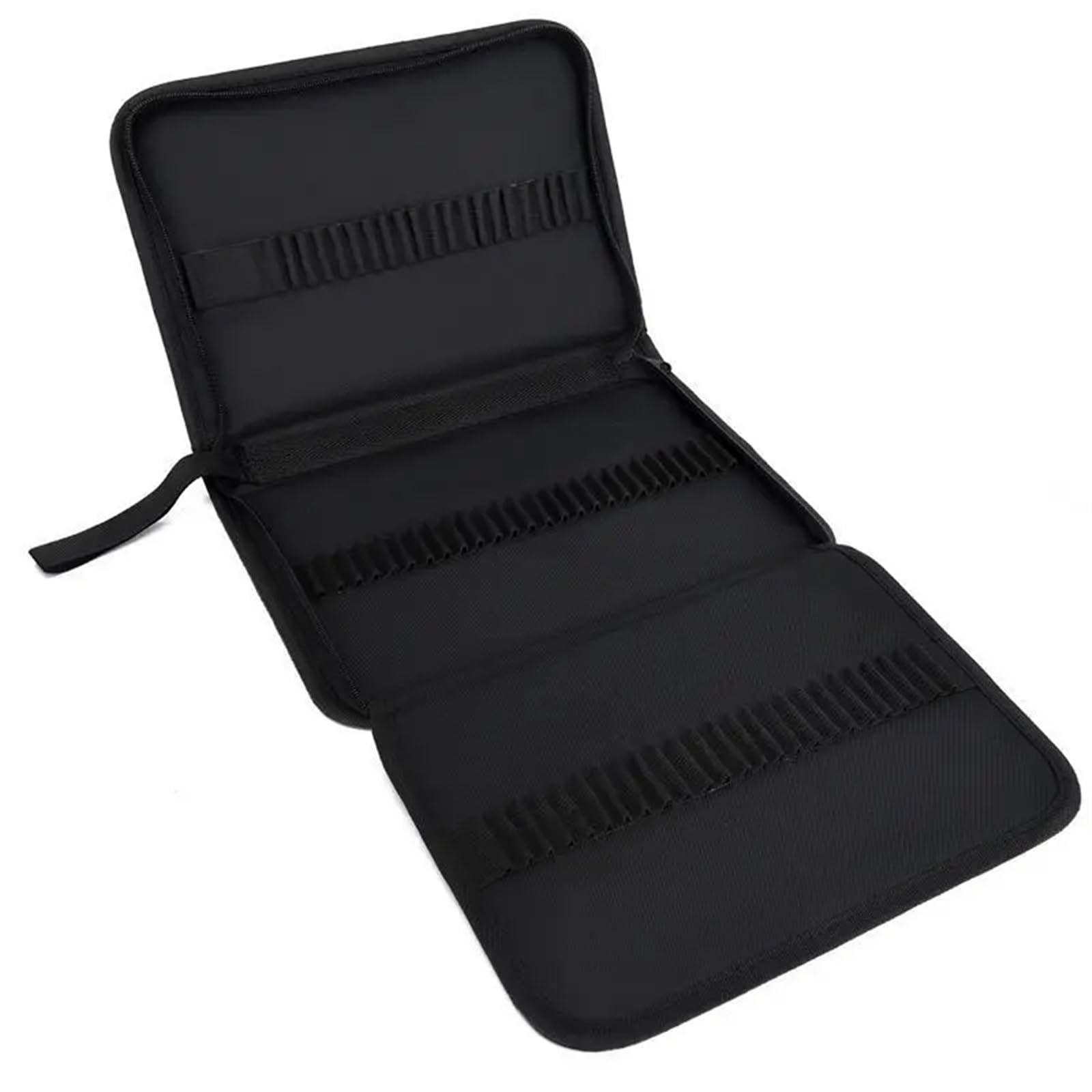 Astuccio Grande Custodia for archiviazione artistica di grande capacità | Astuccio pieghevole in tela di piombo con 36/48/72/120 fori(Black 72 holes)