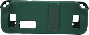 Hands Free Kickstand Case for Steam Deck Ergonomically Designed Protective Cover for Steam Deck (Green)