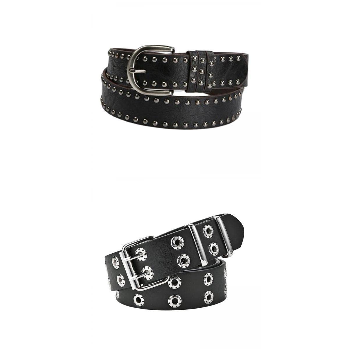 Bnf® Casual Women Leather Belt Buckle Ladies Unisex Jean Black-image-12