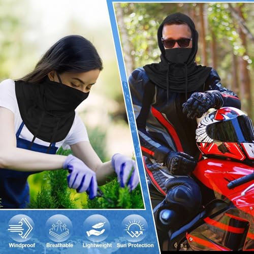 Image of Funtery Summer Cooling Balaclava Mask, UV Protection Hood Mask Breathable Cycling Face Cover Full Head Scarf for Men Women