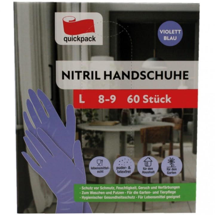 Quickpack Einweg-Handschuhe für Erwachsene, Unisex Kosmetik