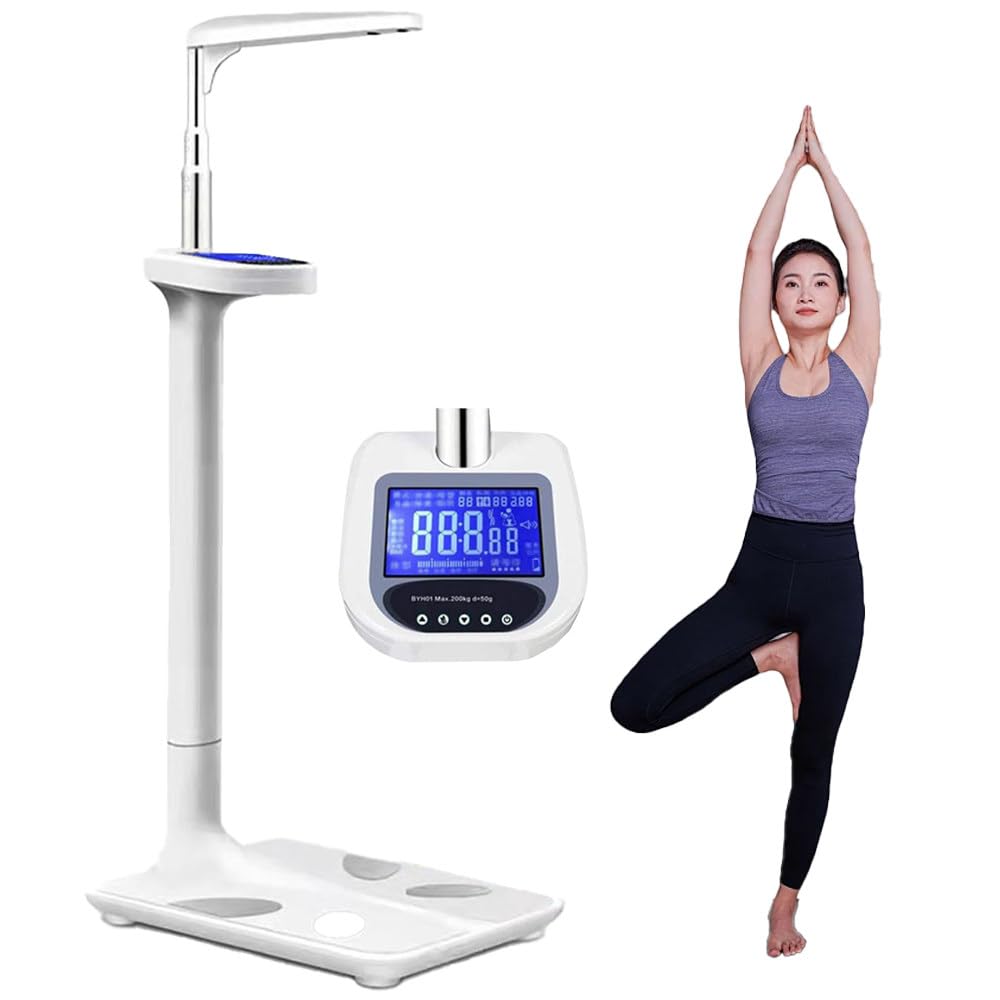 Waga do pomiaru masy ciała BMI Monitory tkanki tłuszczowej z Bluetooth Waga LCD inteligentna waga lekarska wagi cyfrowe 18 Waga łazienkowa do pomiaru tkanki tłuszczowej